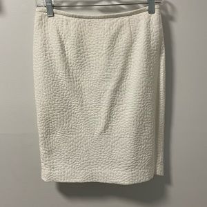 White Calvin Klein pencil skirt